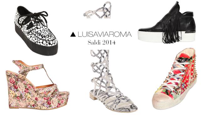 Saldi estivi 2014: le migliori scarpe da donna su LUISAVIAROMA Per i saldi 2014 non perderti i modelli più belli di scarpe su LUISAVIAROMA