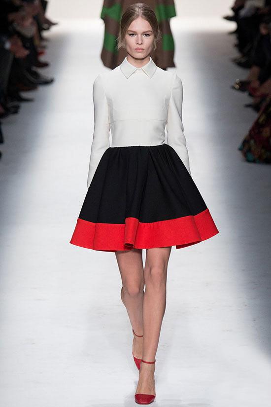 Valentino colour-block dress fall 2014
