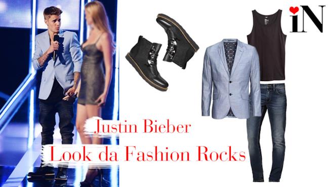 L&#39;outfit di Justin Bieber dei Fashion Rocks 2014