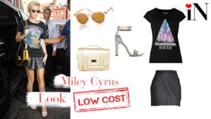 Look rock low cost per essere come la cantante Miley Cyrus