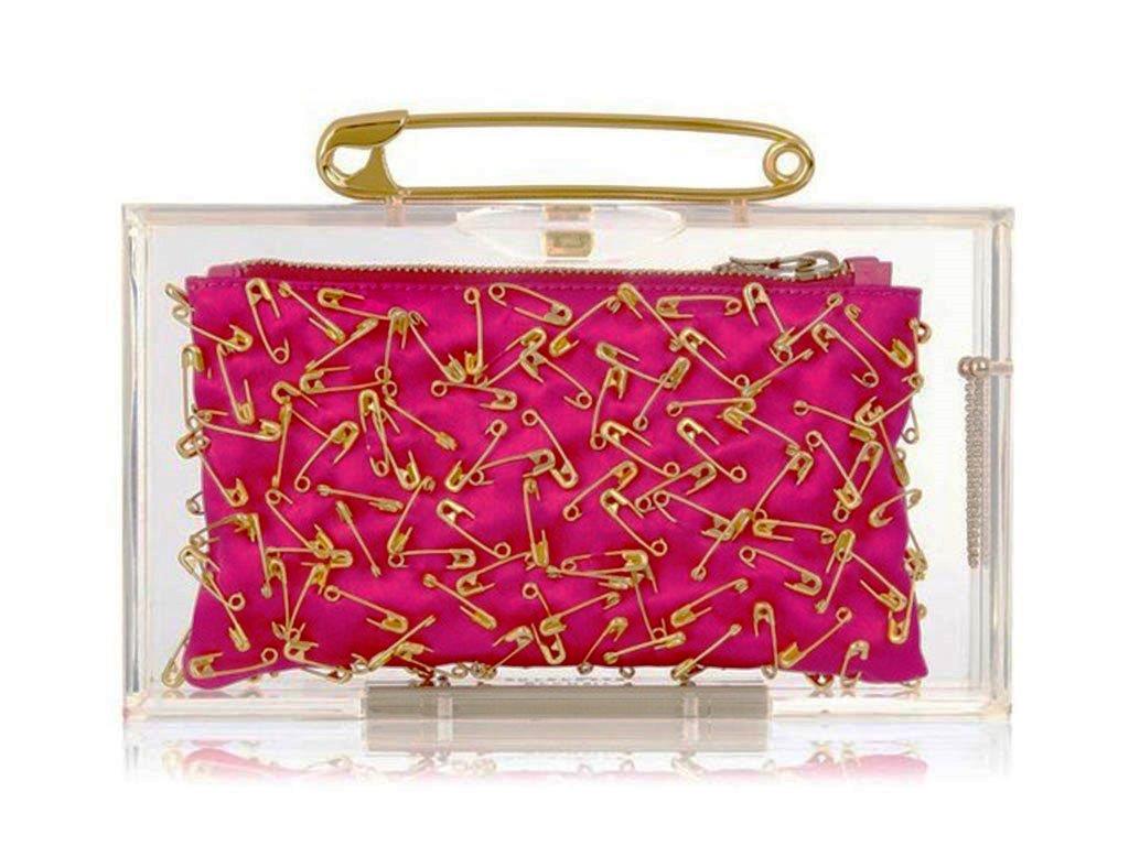Clutch personalizzata con fodera fucsia | Insane Inside