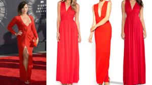 Demi Lovato per i VMAs 2014 indossa un abito rosso