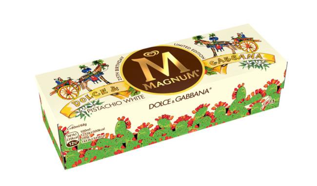 Dolce & Gabbana personalizza la scatola di Magnum per i suoi 25 anni