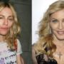 Madonna prima senza trucco e poi truccata sul red carpet