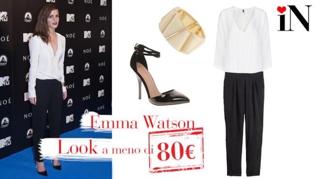 Look in stile Emma Watson a meno di 80€ L'outfit low cost per essere elegante come Emma Watson
