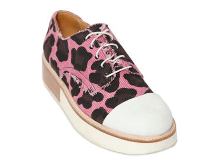 Saldi 2014: scarpe stringate con stampa animalier di MOBI in cotone su  LUISAVIAROMA | Insane Inside