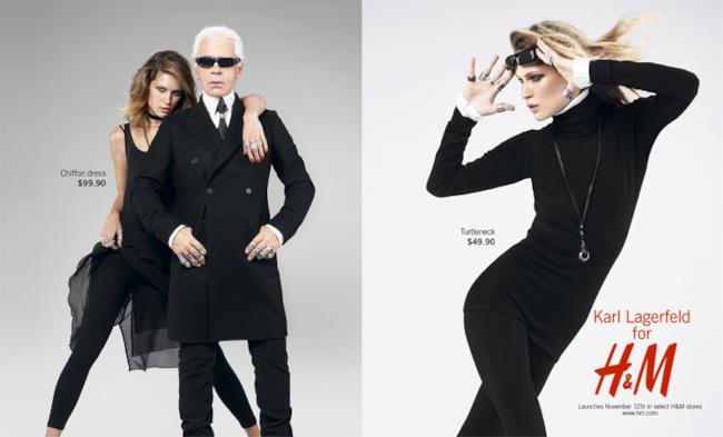 H&M collabora per una capsule collection con Karl Lagerfeld