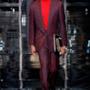 Un completo rosso per Versace durante la Milano Fashion Week 2014