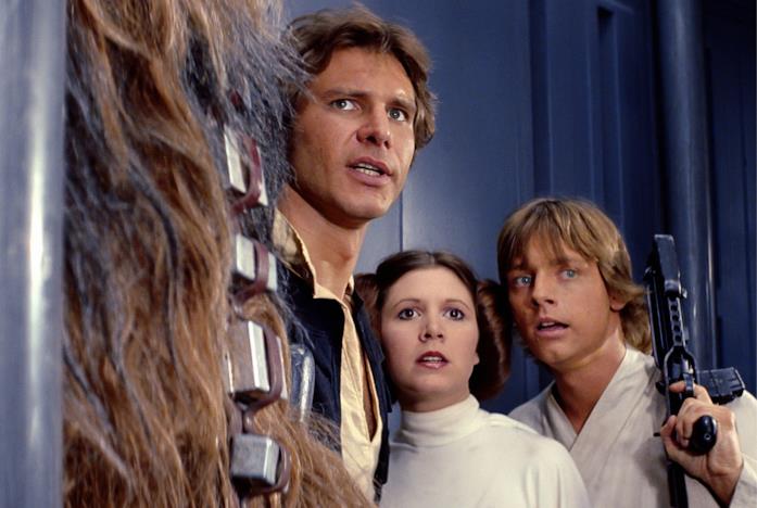 Han, Leia e Luke