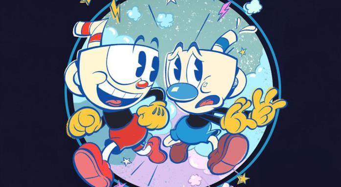 Il poster della serie Netflix dedicata a Cuphead