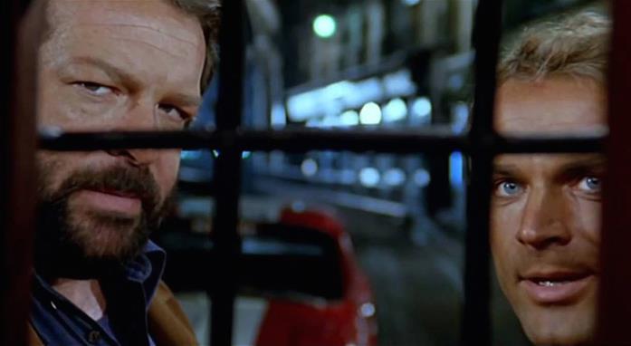 ...altrimenti ci arrabbiamo!, gli Oliver Onions firmano la colonna sonora del film Bud Spencer e Terence Hill in una scena del film