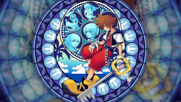 Sora sulla cover del primo capitolo di Kingdom Hearts