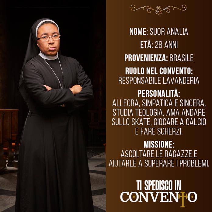 Ti spedisco in convento La scheda di Suor Analia