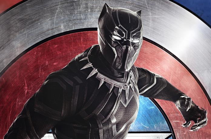 Un'immagine di Black Panther nel poster di Civil War