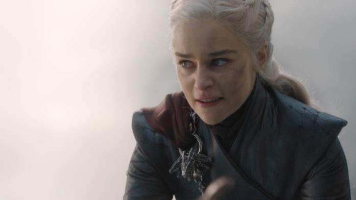 Daenerys in Game of Thrones 8, poco prima di distruggere Approdo del Re