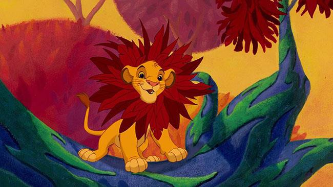 Simba in Il Re Leone del 1994 Simba in una scena de Il Re Leone (1994)