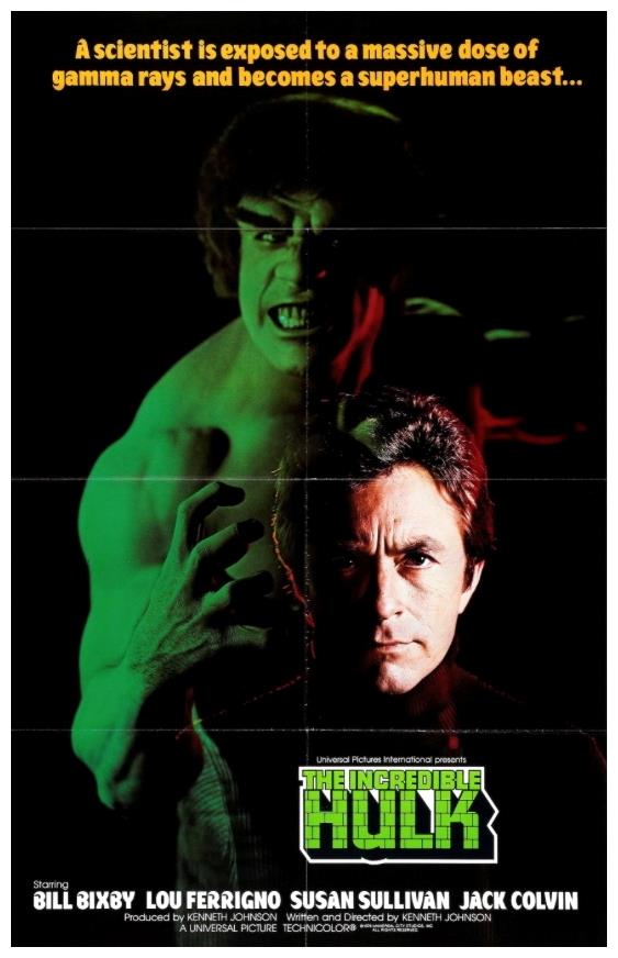 Hulk, la storia tra film e TV Lou Ferrigno truccato da Hulk e Bill Bixby