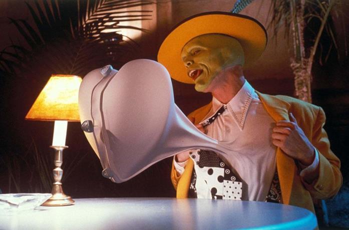 Jim Carrey in un iconica scena del film