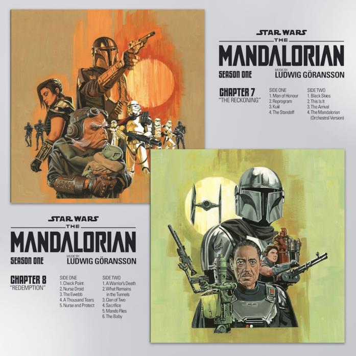 The Mandalorian, la colonna sonora da collezione in 3500 pezzi Le cover dei capitoli 7 e 8