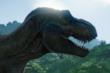 Un T-Rex in Jurassic World: Evolution