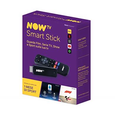 NOW TV Smart Stick con il primo mese di Sport incluso