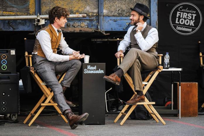 A Animali Fantastici: I Crimini di Grindelwald, Eddie Redmayne e Jude Law sul set