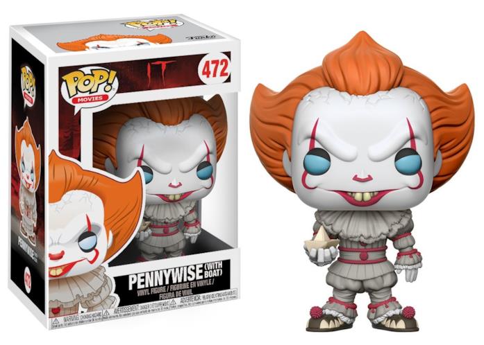 Una delle statuette Funko Pop dedicate a Pennywise Funko Pop di Pennywise