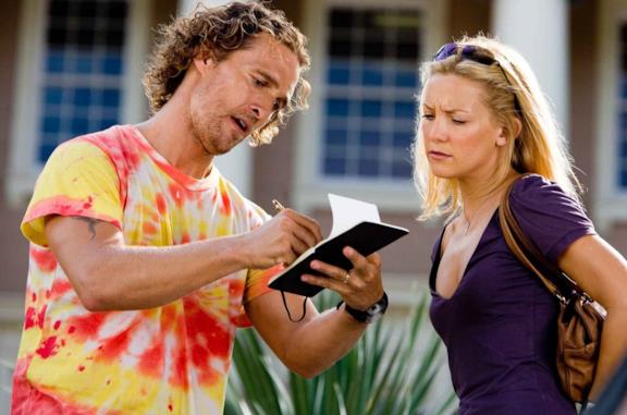 Matthew McConaughey e Kate Hudson in una scena del film Tutti pazzi per l'oro