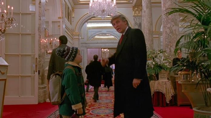 Trump e Culkin in Mamma, ho riperso l'aereo