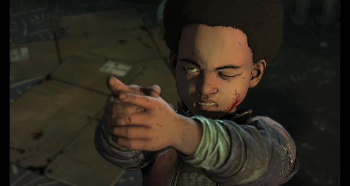 Il giovane A.J. in The Walking Dead: The Final Season
