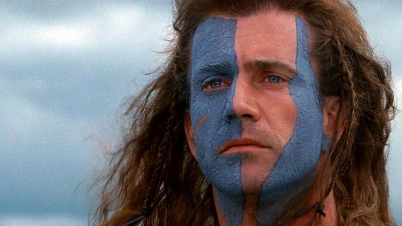 Mel Gibson in Braveheart