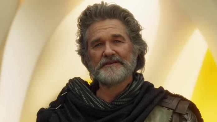 Kurt Russell è Ego in Guardiani della Galassia Vol. 2 Primo piano di Ego (Kurt Russell) in Guardiani della Galassia Vol. 2