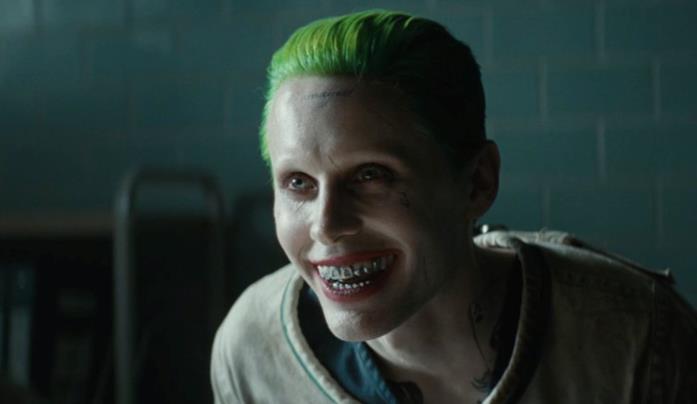 Jared Leto in primo piano nel ruolo del Joker