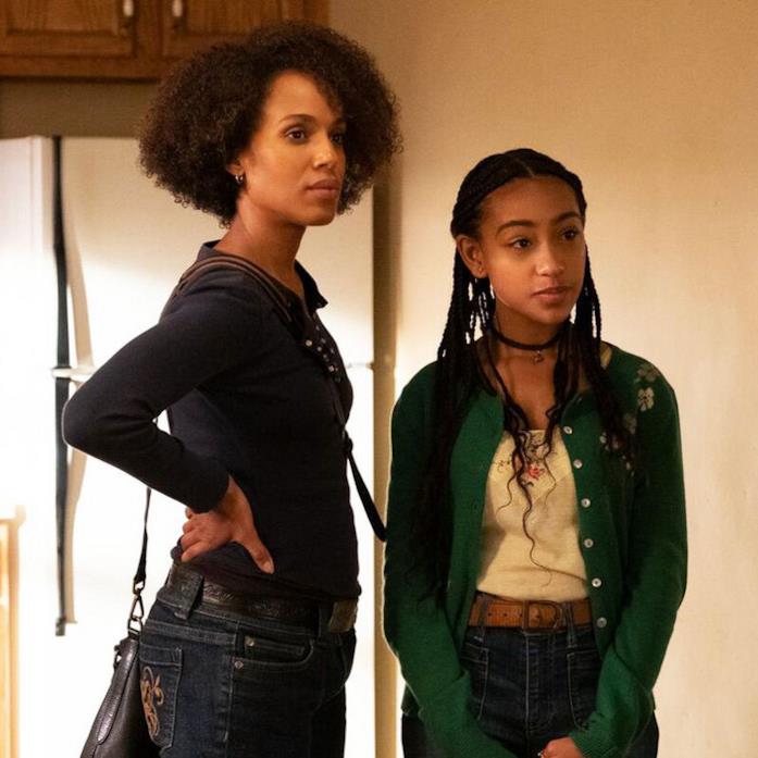Mia e Pearl in Little Fires Everywhere Primo piano di Kerry Washington e Lexi Underwood