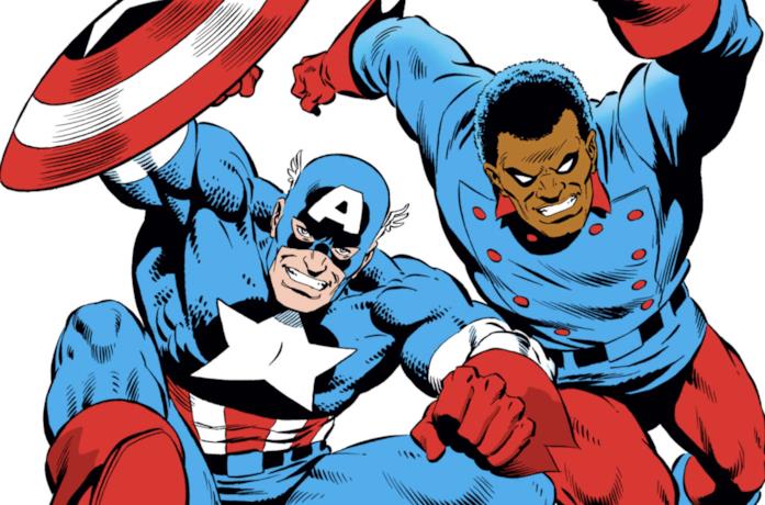 John Walker e Bucky nella cover di Captain America #334