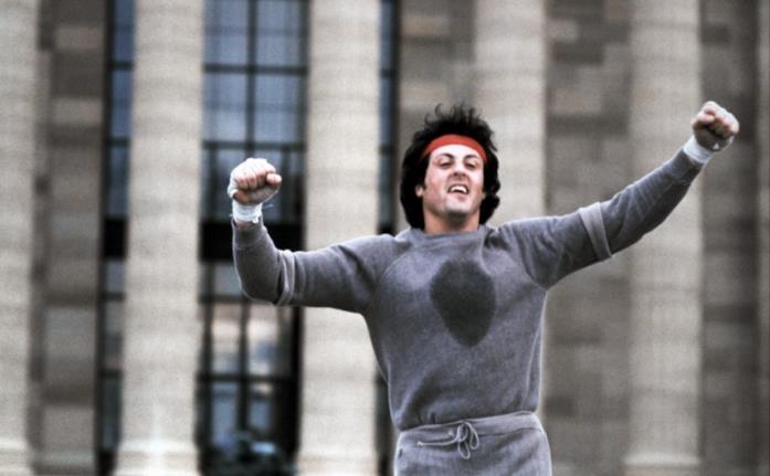 Rocky, il leggendario film con Sylvester Stallone Sylvester Stallone in una scena del film