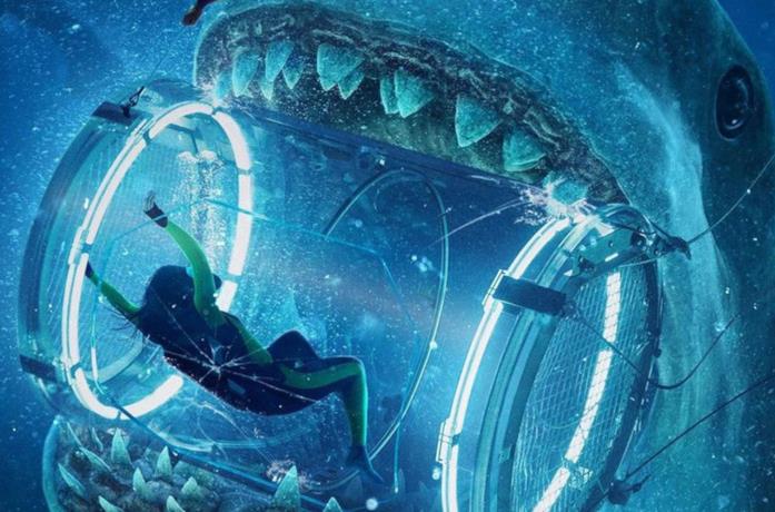 Ben Wheatley dirigerà The Meg 2 Un'immagine che ritrae l'attacco di uno squalo in The Meg