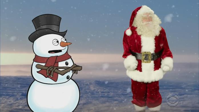 Babbo Natale, interpretato da Bryan Cranston Babbo Natale impara il kung fu da un pupazzo di neve