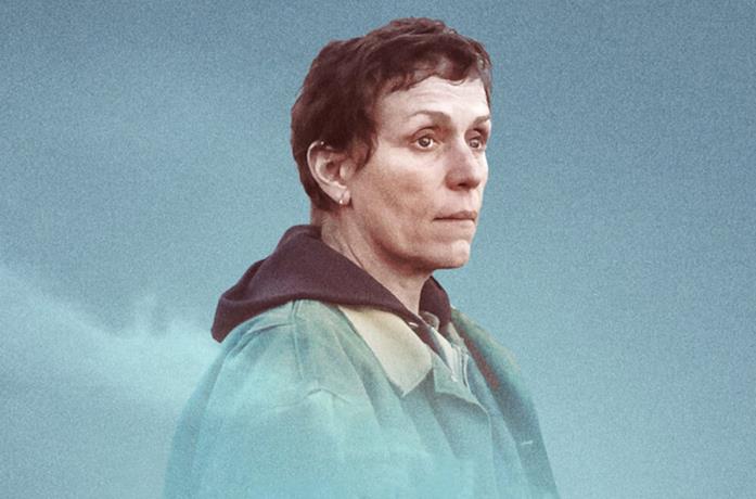Frances McDormand nel poster di Nomadland
