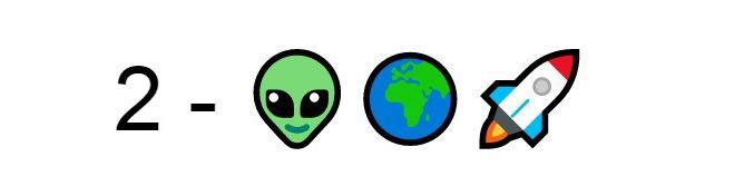 Riconosci la serie dagli emoji? Quiz difficile 02 Emoji Alieno mondo razzo