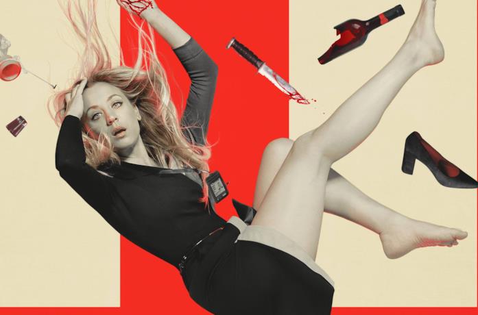 Kaley Cuoco nel poster di The Flight Attendant