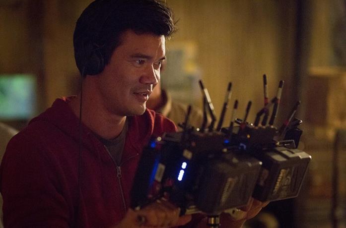 Destin Daniel Cretton sul set del film Il castello di vetro
