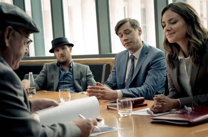 Frederick Lau, David Kross e Janina Uhse in una scena del film La febbre del cemento