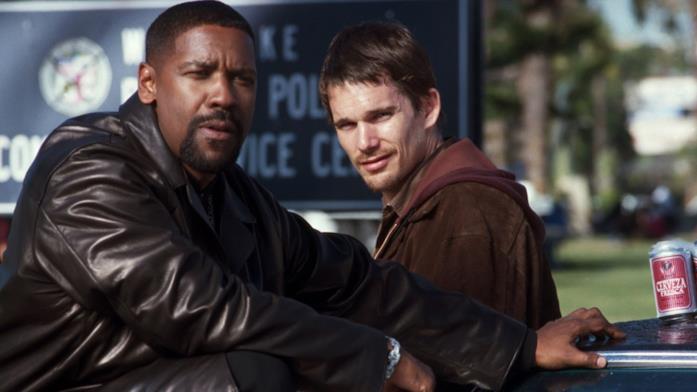 Training Day: Denzel Washington e Ethan Hawke nel film Training Day: Denzel Washington e Ethan Hawke