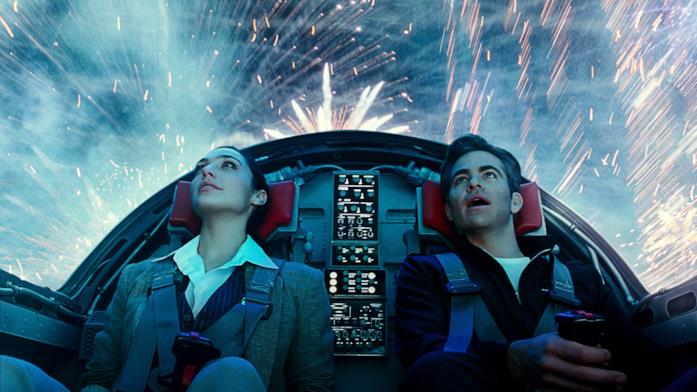 Wonder Woman 1984 Diana e Steve sul jet