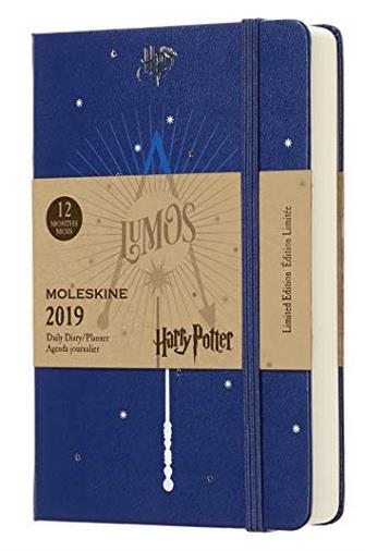 Moleskine 2019 Agenda Giornaliera Harry Potter 12 Mesi, in Edizione Limitata Tascabile, Blu