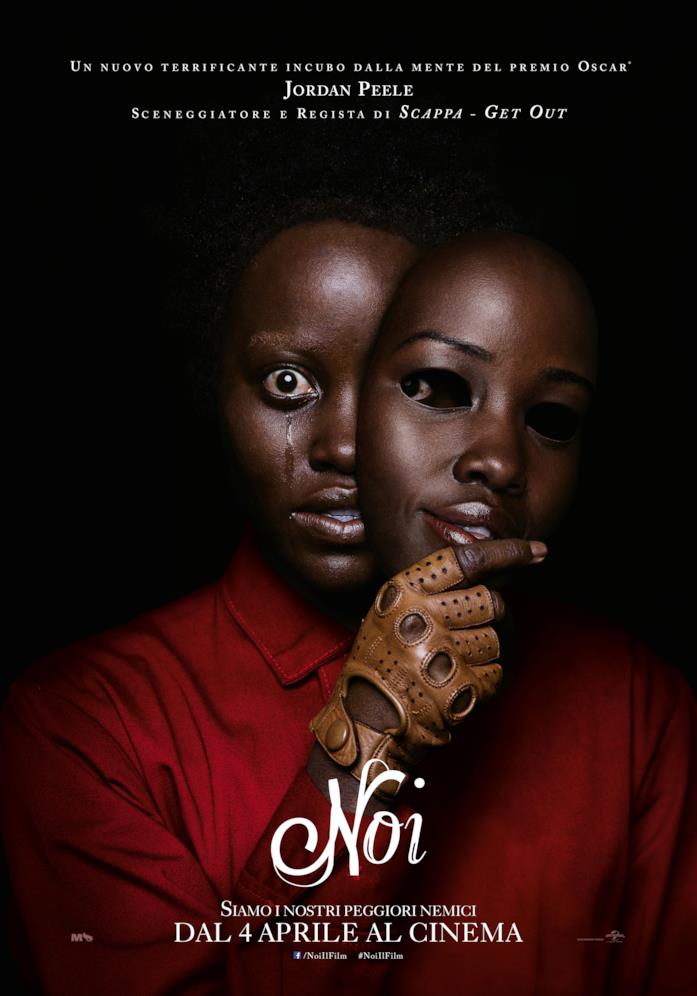 Le due protagoniste di Noi Red e Adelaide nel poster del film