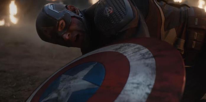 Captain America in una scena di Avengers: Endgame