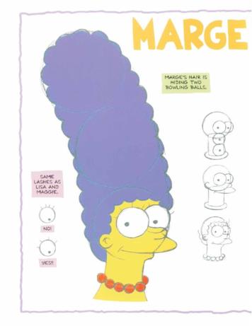 Marge nel tutorial per disegnare i Simpson