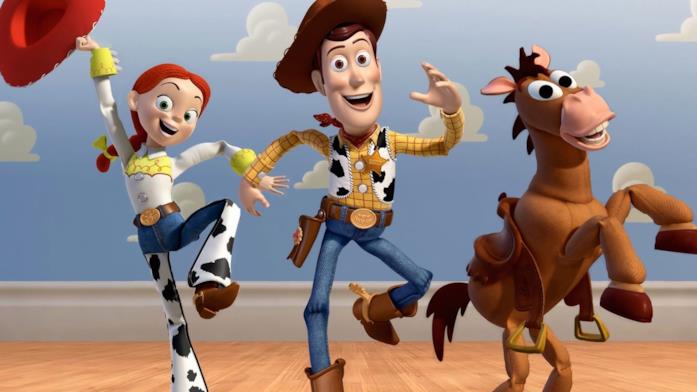 Toy Story 2 Jesse e Woddy felici